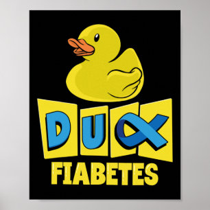 Fun Duck Diabetes Awareness Poster