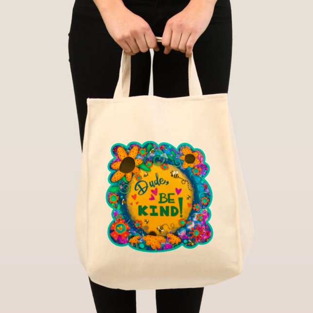 Fun Dude Be Genre Cute Floral Inspirivity Sac four (Créateur téléchargé)