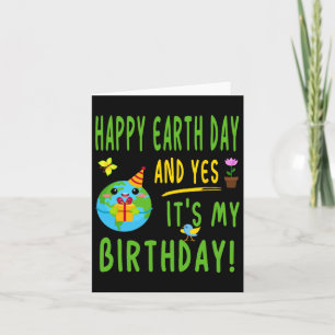 Fun Earth Day Birthday Party - April 22nd Card