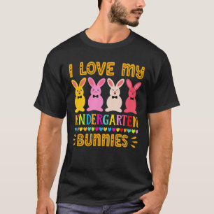 Fun Easter Day Teacher Tee, I Love My Kindergarten T-Shirt