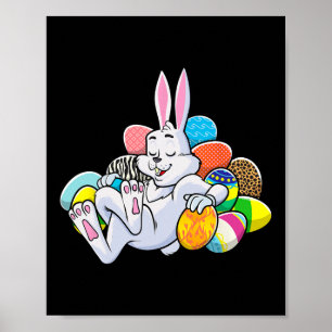 Fun Easter Girls Boys Toddler Easter Bunny Poster