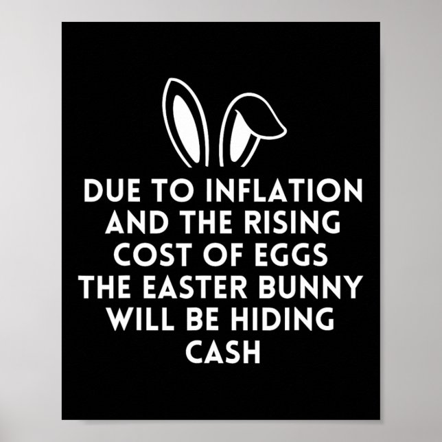Fun Easter - Inflation And Cost Of Eggs - Easter  Poster (Front)