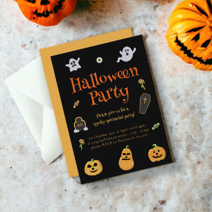 Fun éffrayant Halloween party Invitation