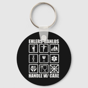 Fun Ehlers Danlos Syndrome Awareness Gift Men Wome Keychain