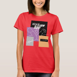 Fun Elbow Bump Handshake, Social Distance T-Shirt
