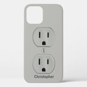 Fun electrical Wall Plug - Personalized iPhone 12 Pro Case