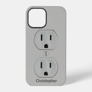Fun electrical Wall Plug - Personalized iPhone 12 Pro Case