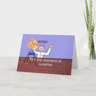 fun element of surprise card