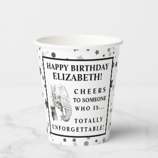 Fun Elephant Birthday Party Paper Cup