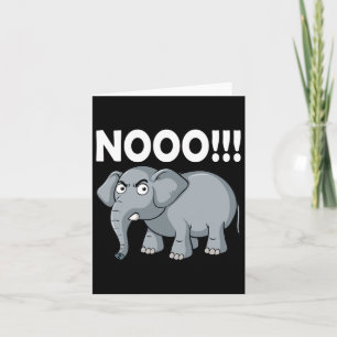 Fun Elephant No! Say No And Save The Elephant Cons Card