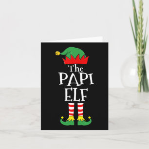 Fun Elf Christmas Pyjamas Family Card