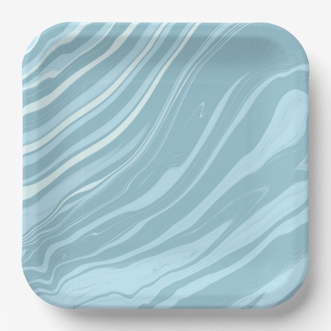 Fun Emoji Square Paper Plate for Kids (Front)