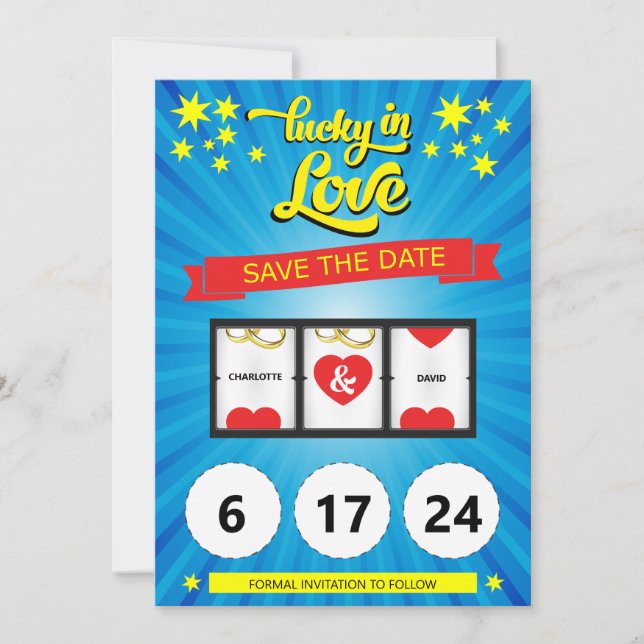 Fun Enregistrer le Faire-part Mariage date (Devant)