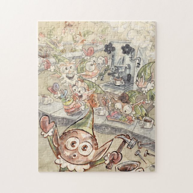 Fun Espresso Elves Puzzle (Vertical)