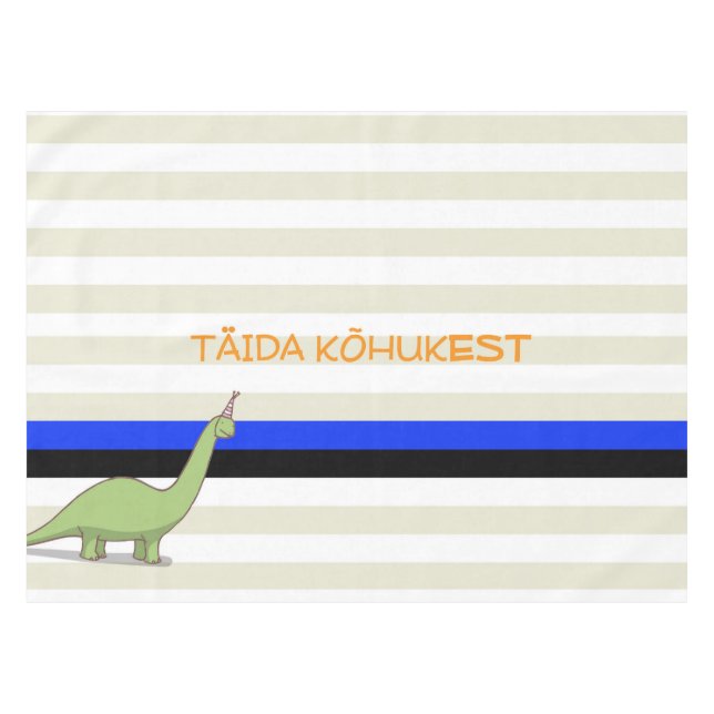 Fun Estonia Tablecloth! Tablecloth (Front (Horizontal))