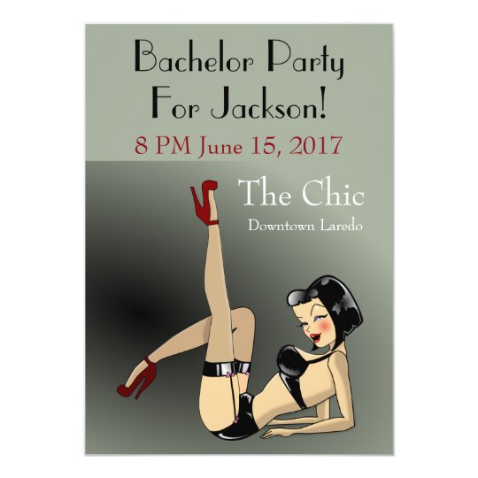 Fun Exotic Dancer Bachelor Party Card