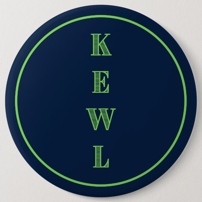 Fun Expressions  6 Inch Round Button (Front)