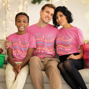 Fun Fa La La Family Matching Christmas Crew Shirts