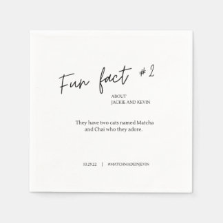 Fun Fact #2 Wedding Cocktail Napkins