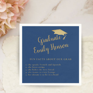 Fun Fact about Graduate Simple Graduation Party Napkin