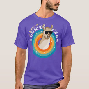 Fun Fact I Dont Care Funny Sassy Llama Alpaca Sarc T-Shirt