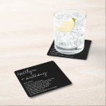 Fun Facts About The Newlyweds Modern Wedding Square Paper Coaster<br><div class="desc">Celebrate in style with these modern and very trendy wedding coasters. The design is easy to personalize with your own wording and your family and friends will be thrilled when they see these fabulous coasters. Matching items can be found in the collection.</div>