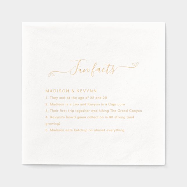 Fun Facts Wedding  (Recto)