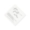 Fun Facts Wedding Napkins | Modern Minimalist