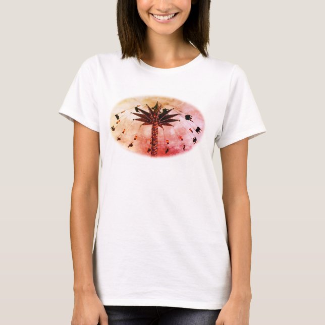 Fun Fairground Giant Swing T-Shirt (Front)