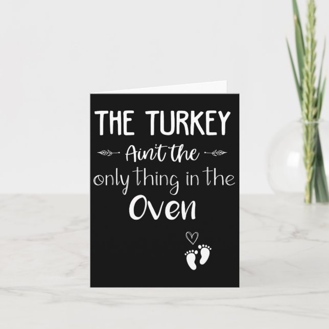 Fun Fall By The Turkey Fall Autumn  Card (Front)