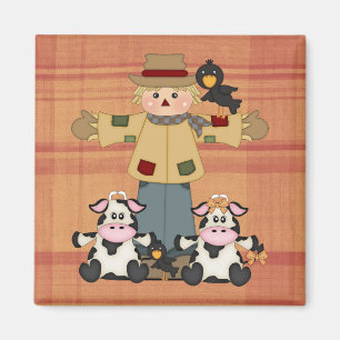 Fun fall friends magnet