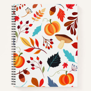 Fun fall harvest pattern notebook