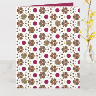 Fun Fall Poka Dot Design Card