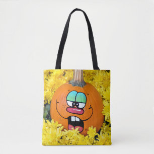 Fun Fall Pumpkin Tote Bag