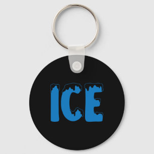 Fun Family Halloween Costume Ice and Ba Keychain