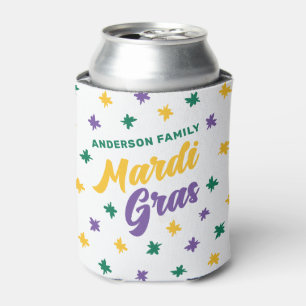 Fun Family Mardi Gras  Can Cooler