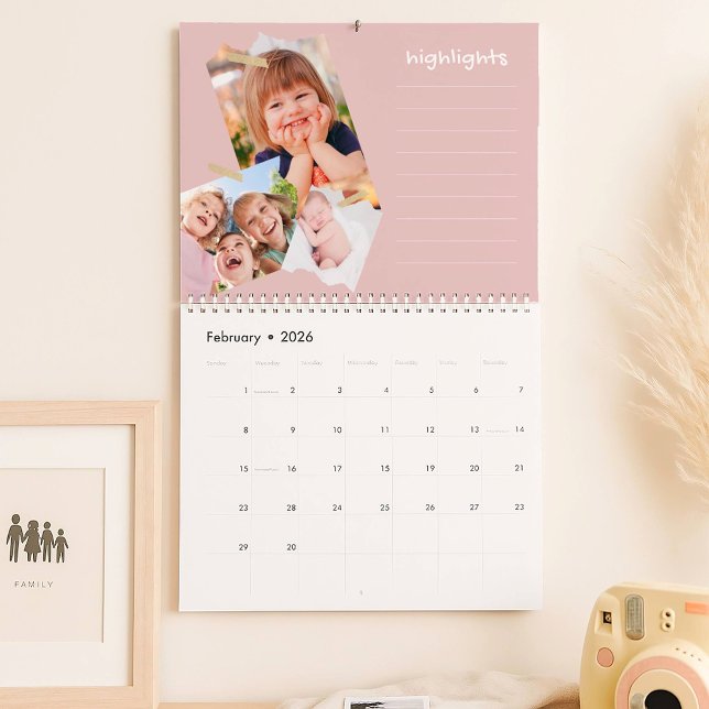 Fun Family Photo Collage Scrapbook Memory Journal Calendar (Creator Uploaded)