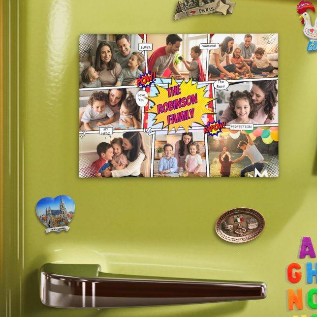 Fun Family Photo Comic Create Your Own Playful Magnet (Creator Uploaded)