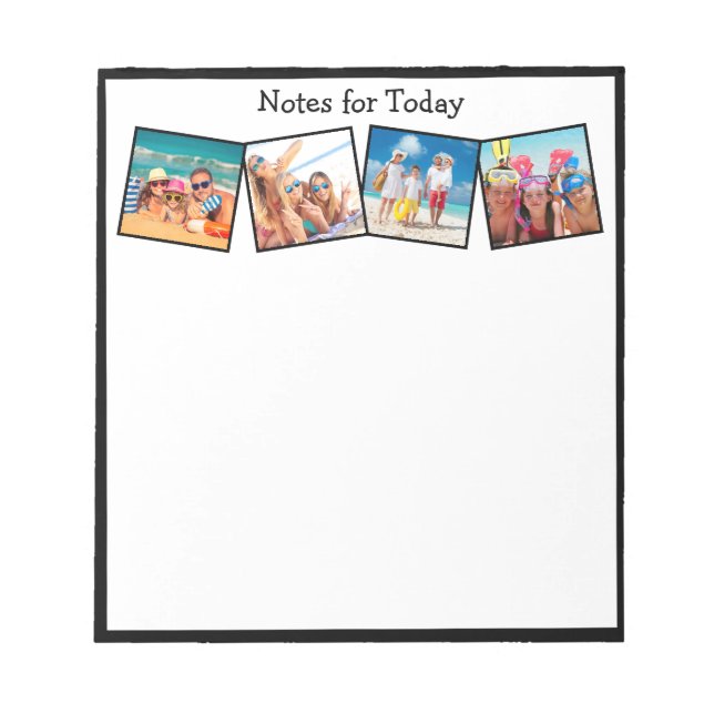 Fun Family Vacation Photos Notes pour le Bloc-note (Devant)