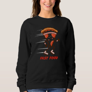 Fun Fast Food Pizza Running Headband Sneakers Hung Sweatshirt