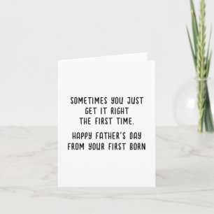 Fun Father's Day Card for Son or Daughter