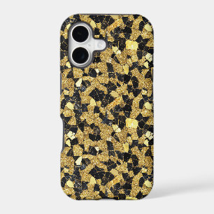 Fun faux glitter pattern gold