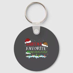 Fun Favorite Santa s Neurologist Tee Keychain