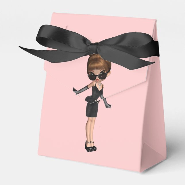 Fun Favourite Diva Birthday Party Favor Box (Front Side)