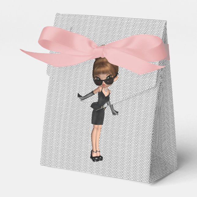 Fun Favourite Diva Birthday Party Favor Box (Front Side)
