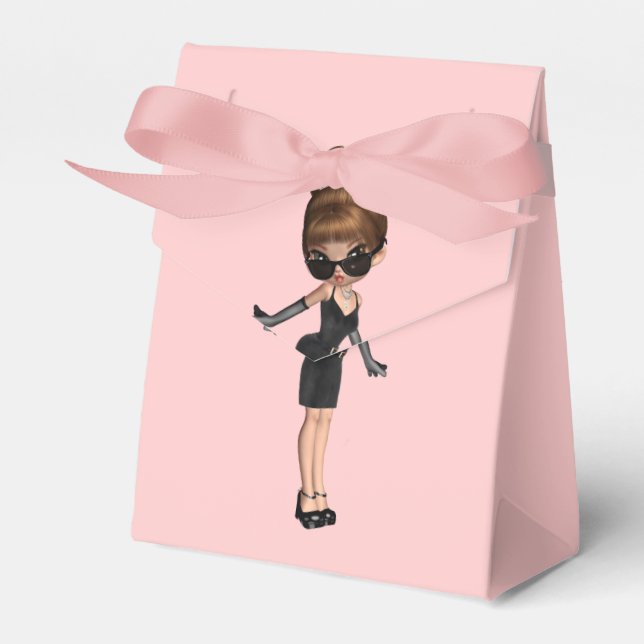 Fun Favourite Diva Birthday Party Favor Box (Front Side)