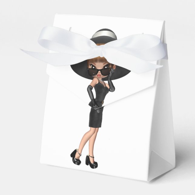 Fun Favourite Diva Birthday Party Favor Box (Front Side)