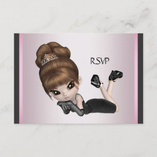 Fun Favourite Diva RSVP Card
