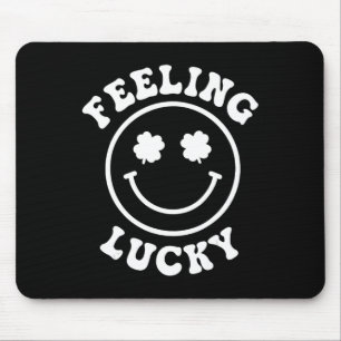 Fun Feeling Lucky Smile Face St. Patrick Day Mouse Pad
