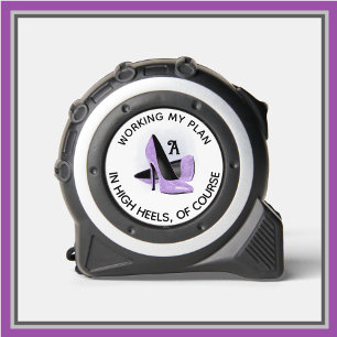 Fun Fem Purple Glam Heels Monogram 1